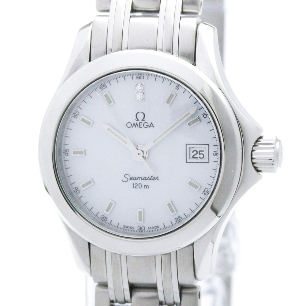 OMEGA Seamaster 120M Diamond MOP Dial Ladies Watch 2581.84 Polished